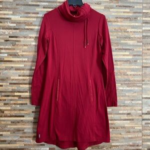 Lole Cowl Neck Dress Long Sleeve Pockets Medium